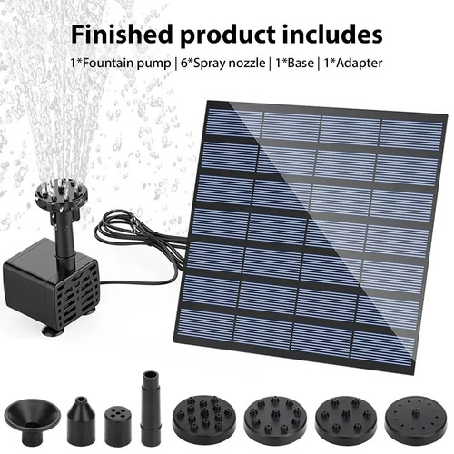 Solar pond pump power fountain - pond,